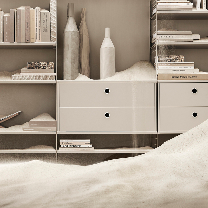 String Chest with Drawers