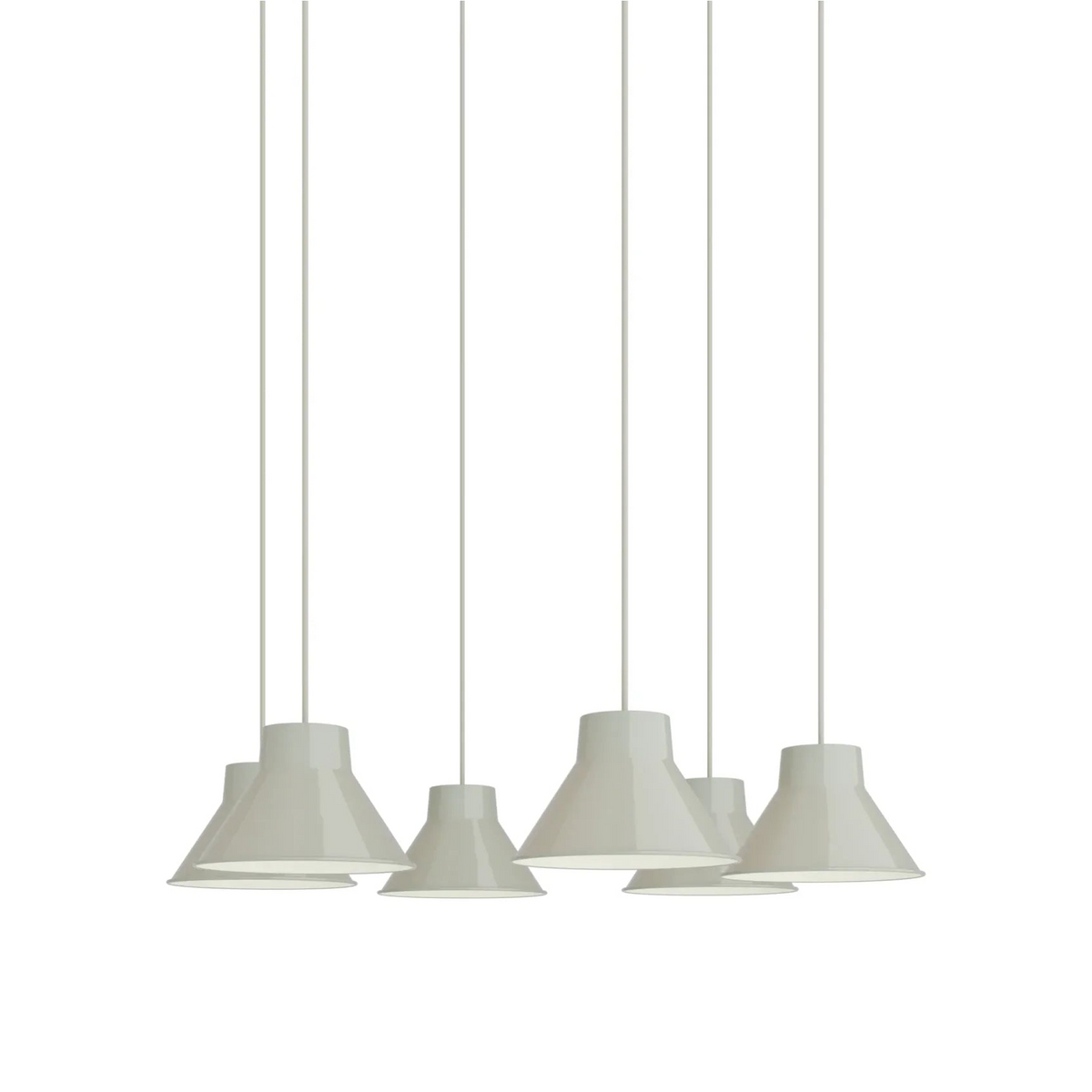 Top Pendant Cluster - Bianco / Grigio