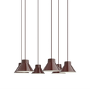 Top Pendant Cluster - Bianco / Rosso scuro