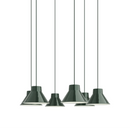 Top Pendant Cluster - Bianco / Verde scuro