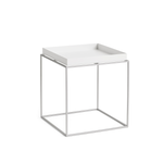 Tray Table M - Silver grey silicone coated steel base