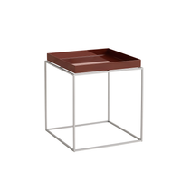 Tray Table M - Silver grey silicone coated steel base