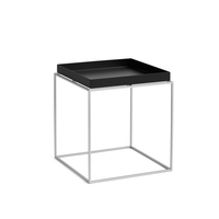 Tray Table M - Silver grey silicone coated steel base