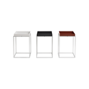 Tray Table S High - Silver grey silicone coated steel base