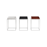 Tray Table S High - Silver grey silicone coated steel base