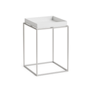 Tray Table S High - Silver grey silicone coated steel base