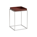 Tray Table S High - Silver grey silicone coated steel base
