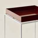 Tray Table S High - Silver grey silicone coated steel base