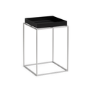 Tray Table S High - Silver grey silicone coated steel base