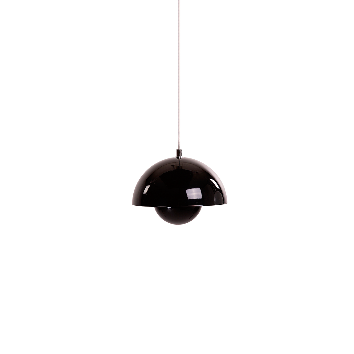 Flowerpot VP1 Fine Serie Nero Lucido - Archive Sale