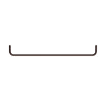Rods for metal shelves